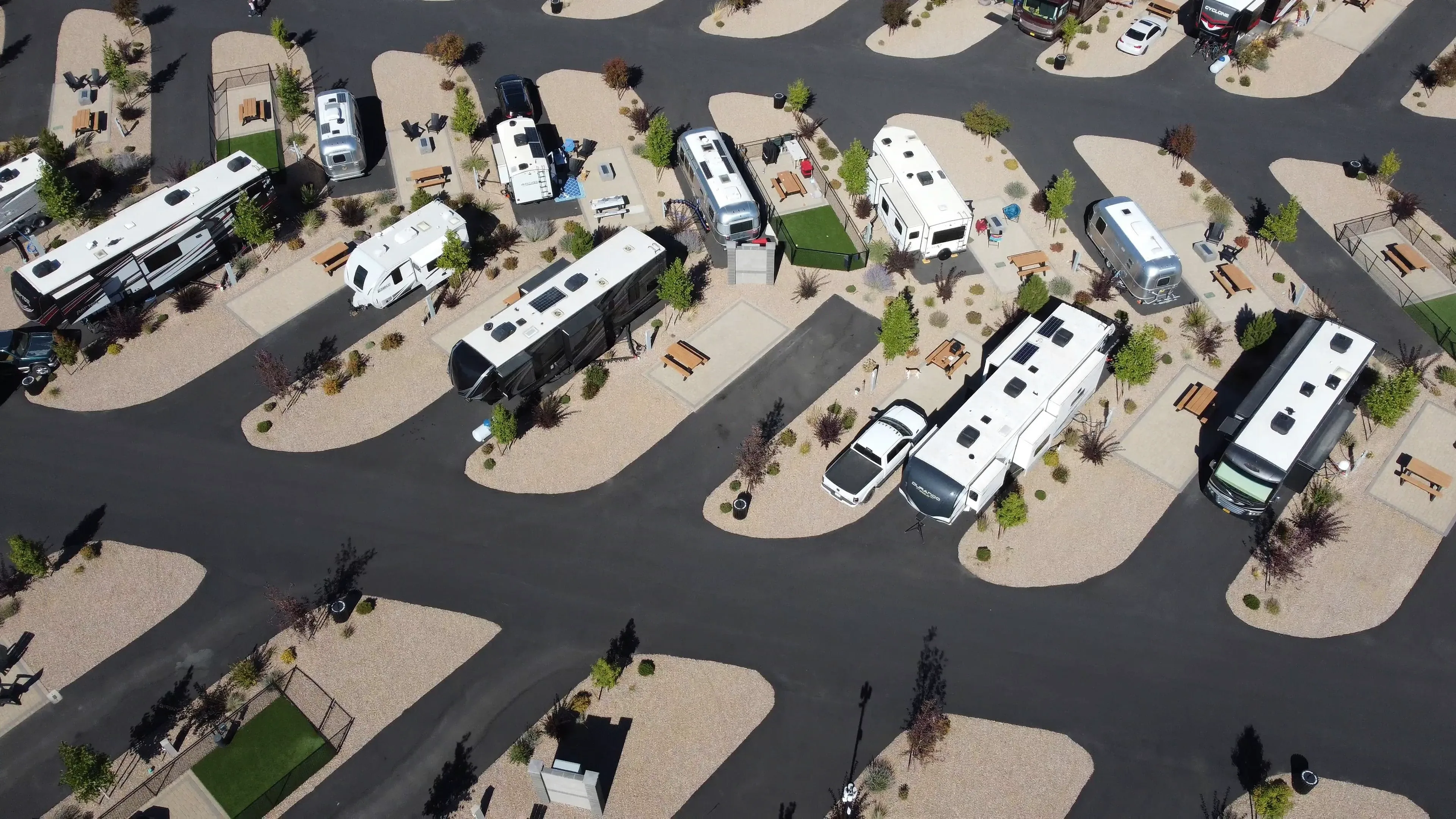Big-rig RV sites with full hookups